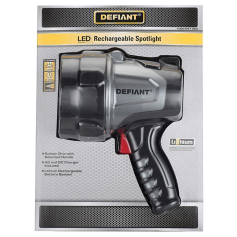Defiant 120-Degree Solar Motion Activated Outdoor Integrated LED Area Light with Double Lighting (Black) (859) 27. . Defiant rechargeable work light